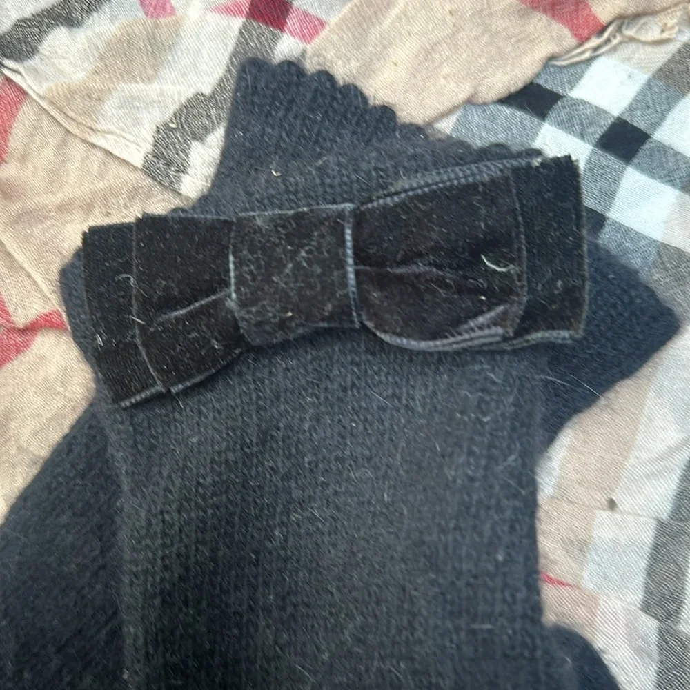 Carolina Amato Wool Angora Rabbit Hair Gloves